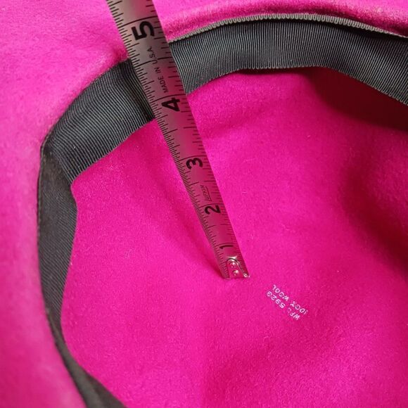 Vintage Women's Pink 100% Wool Hat - Picture 9 of 13